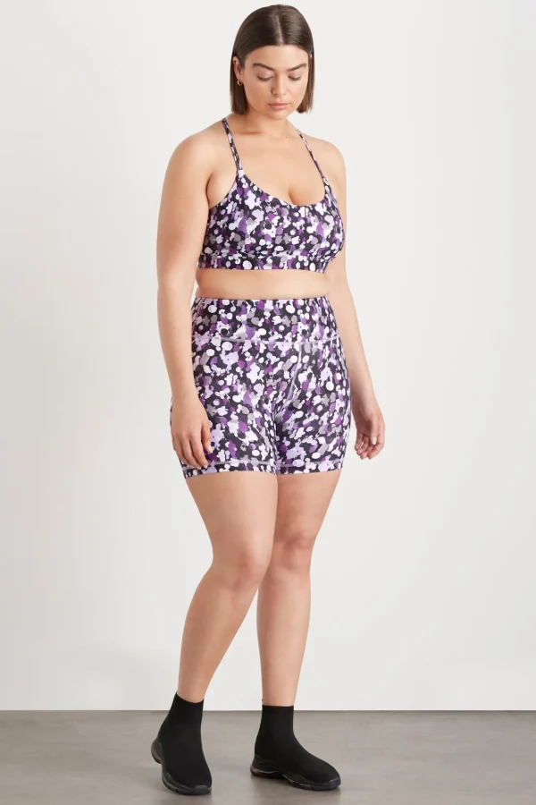 High Rise Mid Length Bike Shorts 607