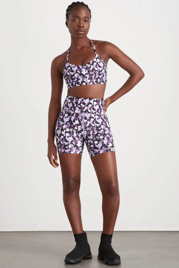 High Rise Mid Length Bike Shorts 607
