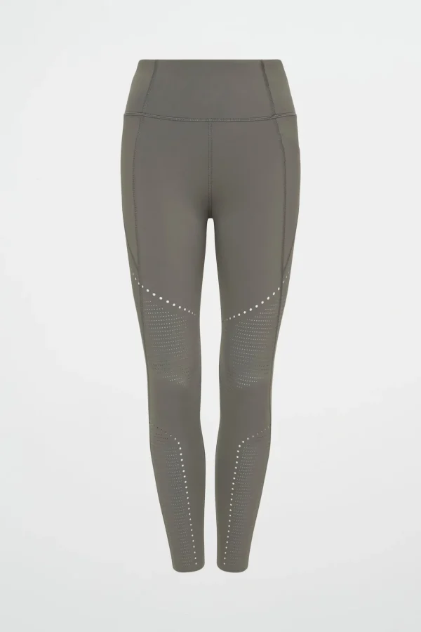 High Rise Perforated 7/8 Legging 227
