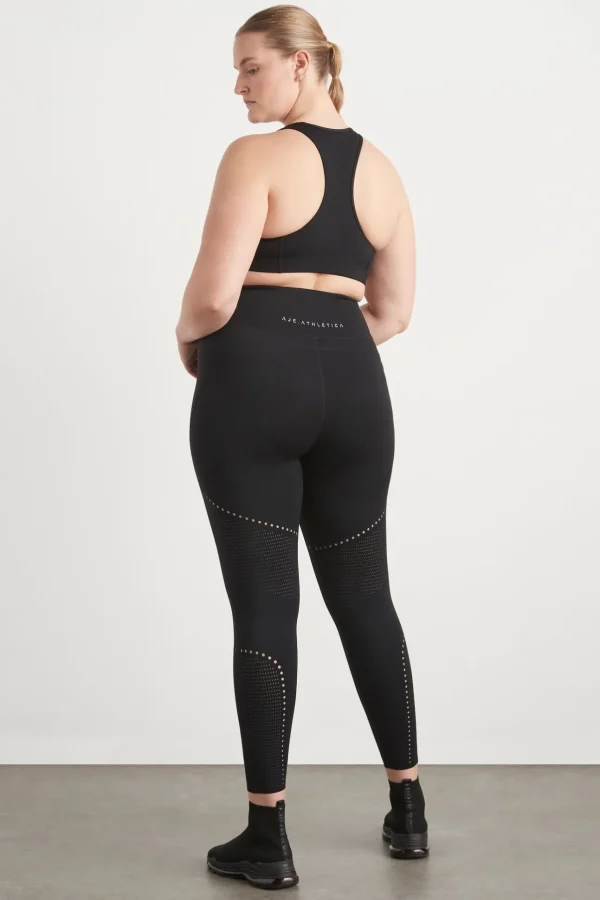 High Rise Perforated 7/8 Legging 227