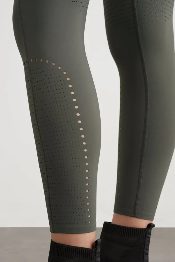 High Rise Perforated 7/8 Legging 227