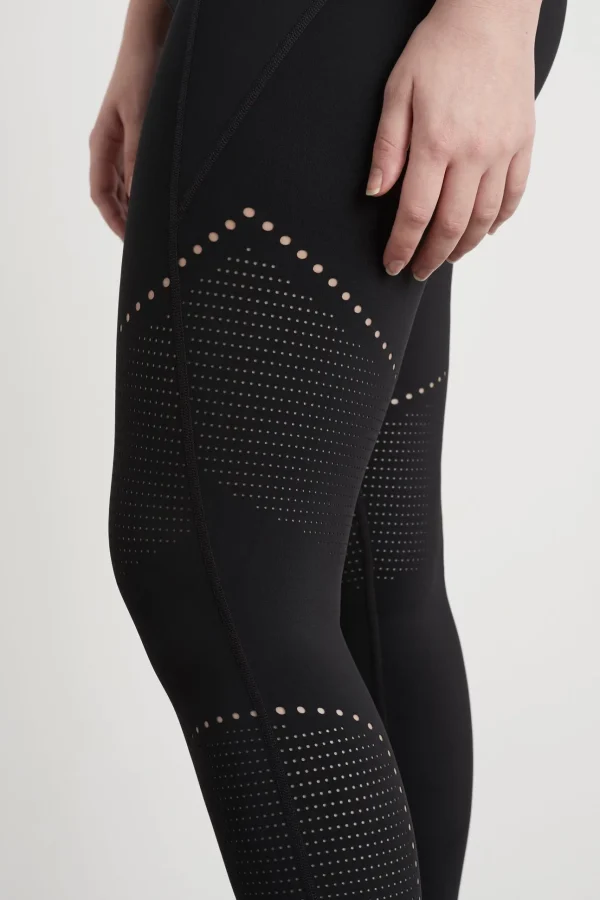 High Rise Perforated 7/8 Legging 227