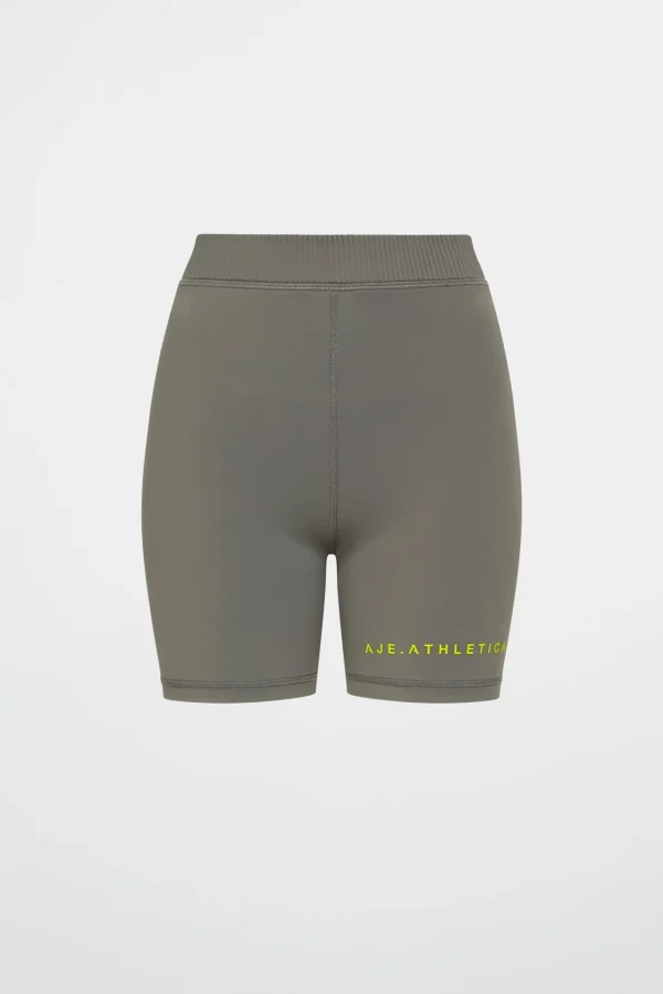 High Rise Pintuck Mid Length Bike Shorts 625