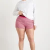 High Rise Striped Knit Bike Shorts 625
