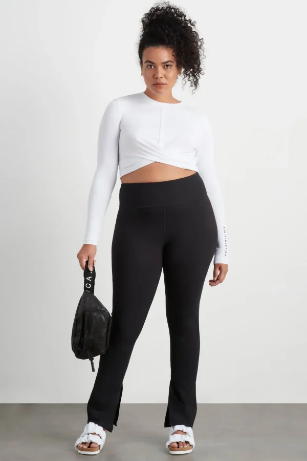 High Waist Split Hem Legging 205