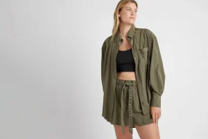 High Waisted Belted Shorts 608