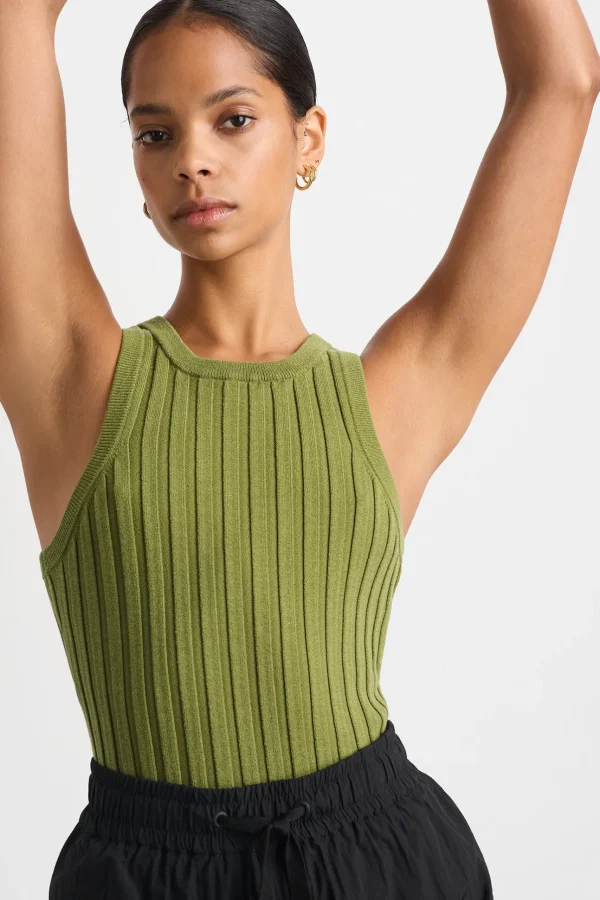 Hydra Racer Knit Ribbed Top