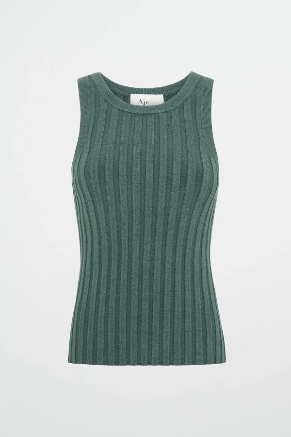 Hydra Racer Knit Ribbed Top