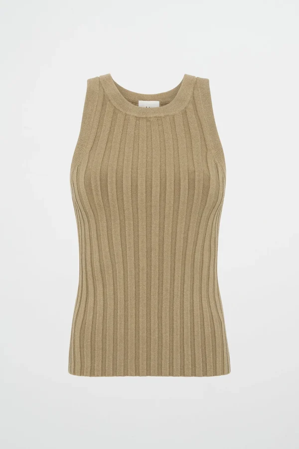 Hydra Racer Knit Ribbed Top