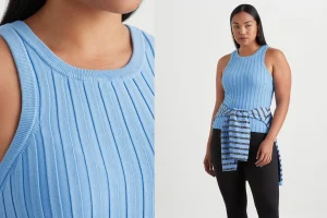 Hydra Racer Knit Ribbed Top