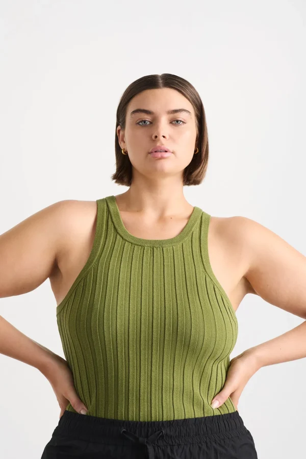Hydra Racer Knit Ribbed Top