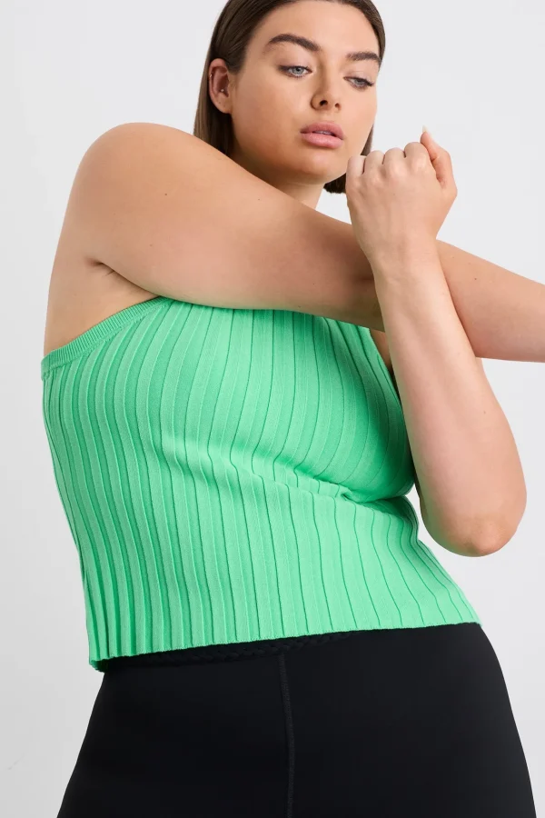 Hydra Racer Knit Ribbed Top