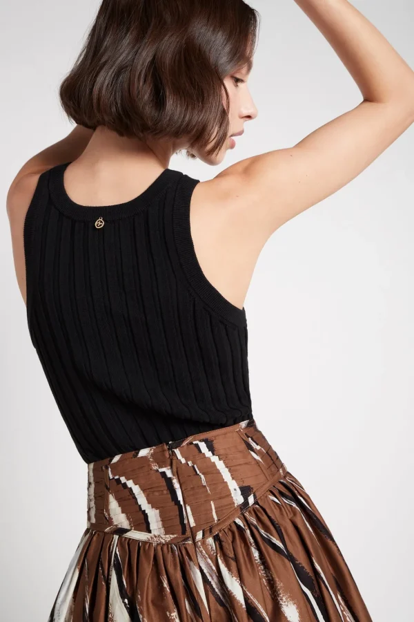 Hydra Racer Knit Ribbed Top