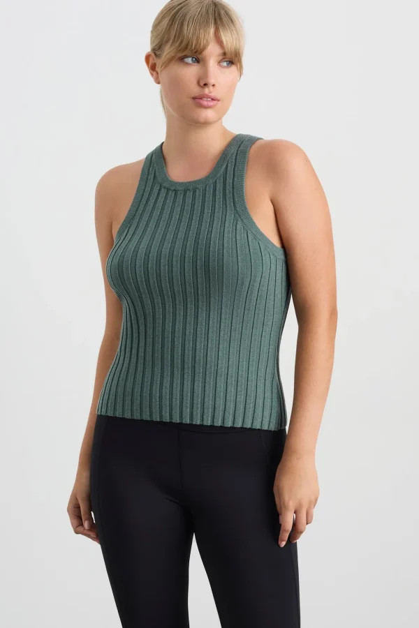 Hydra Racer Knit Ribbed Top