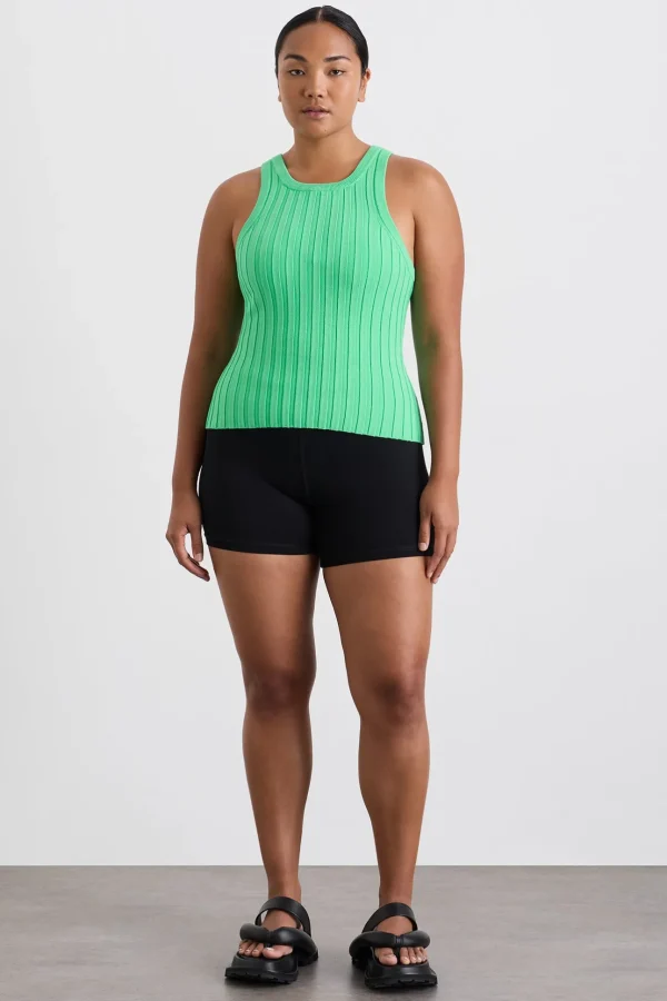 Hydra Racer Knit Ribbed Top