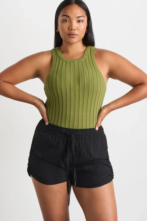 Hydra Racer Knit Ribbed Top