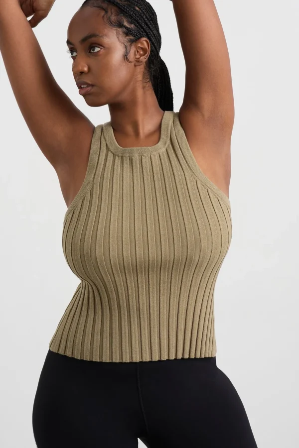 Hydra Racer Knit Ribbed Top