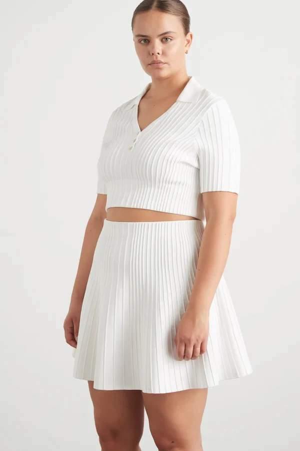 Knitted Polo Top 341