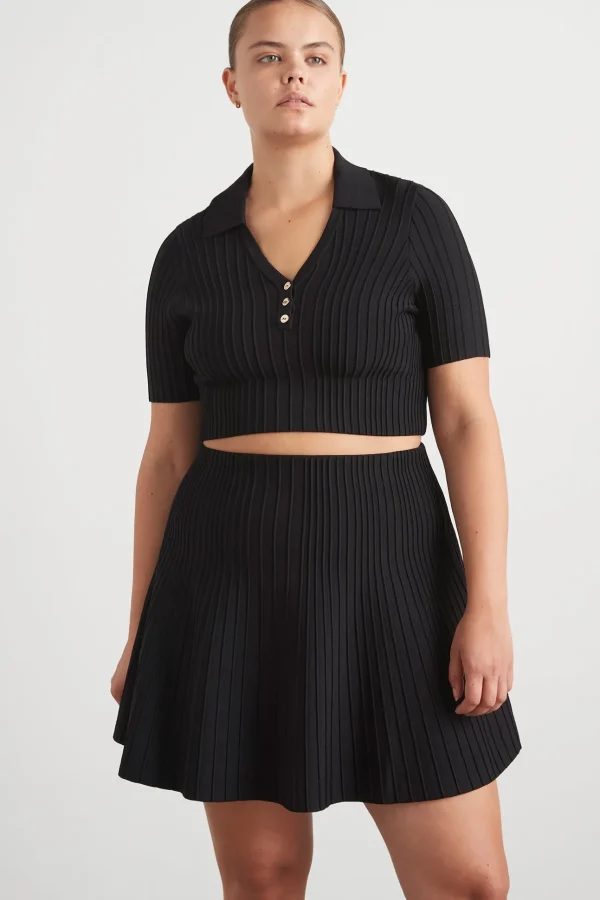 Knitted Polo Top 341