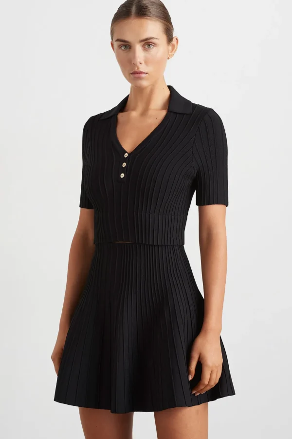 Knitted Polo Top 341