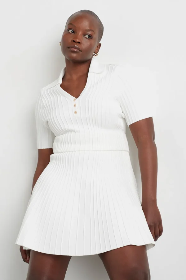 Knitted Polo Top 341