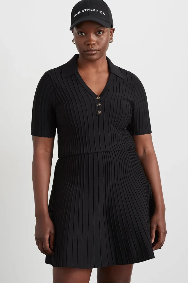 Knitted Polo Top 341