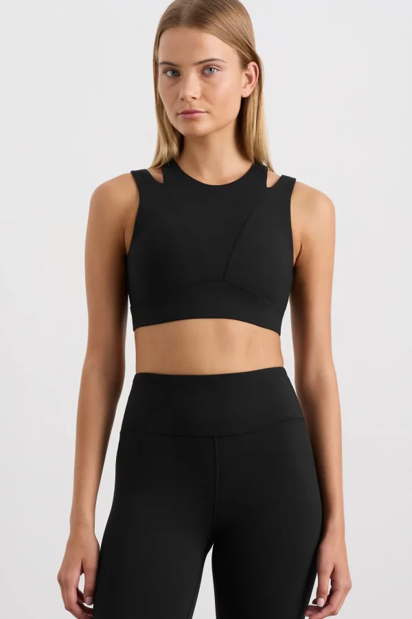 Layered Cut Out Sports Bra 385