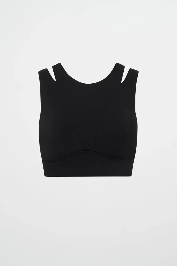 Layered Cut Out Sports Bra 385