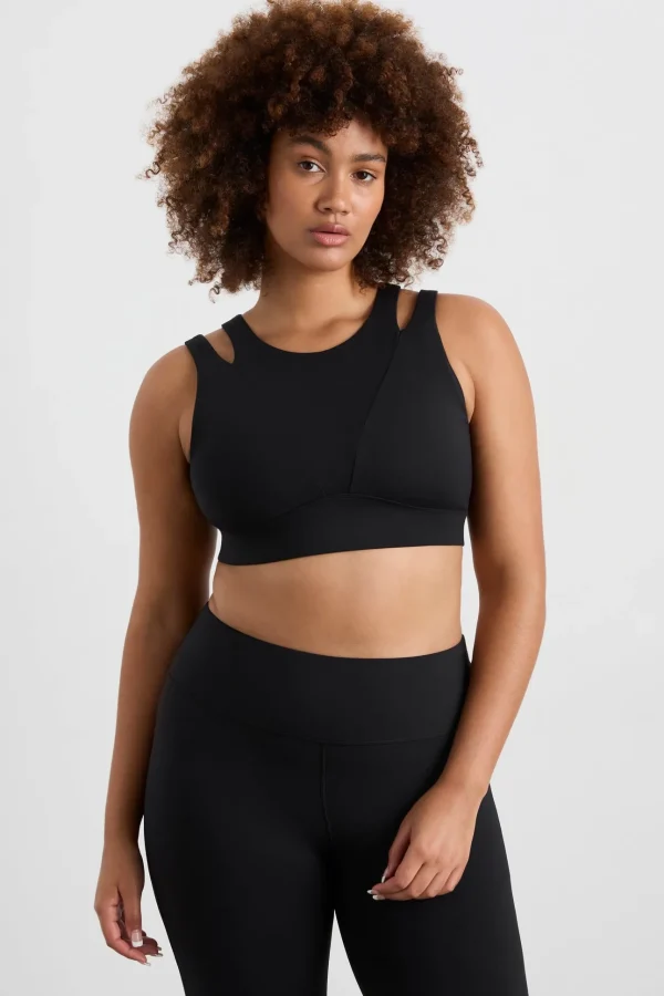 Layered Cut Out Sports Bra 385