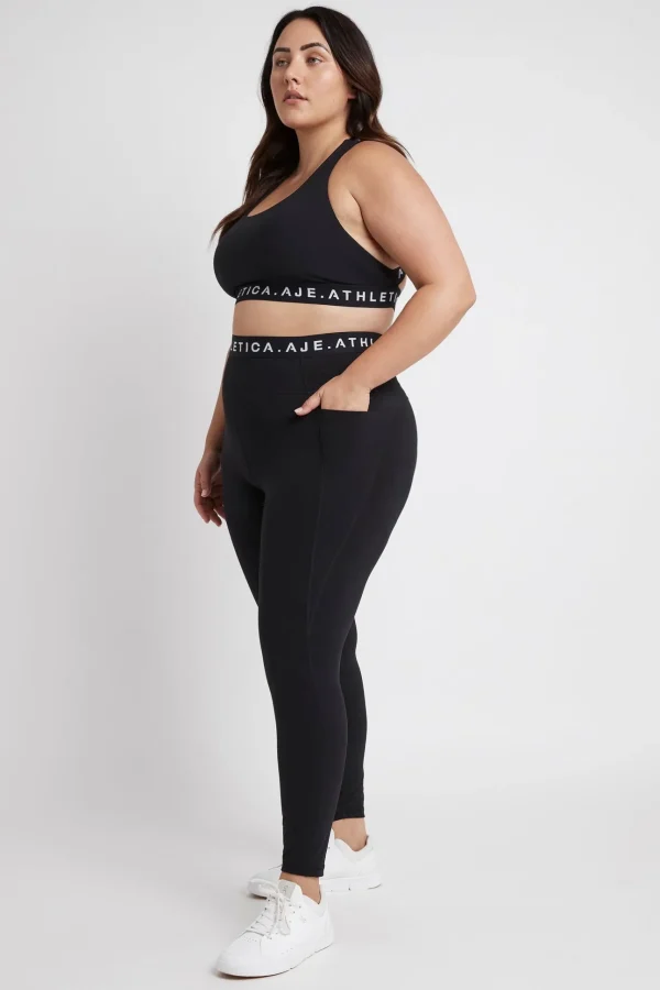 Logotape Laser Cut Full Length Legging 208