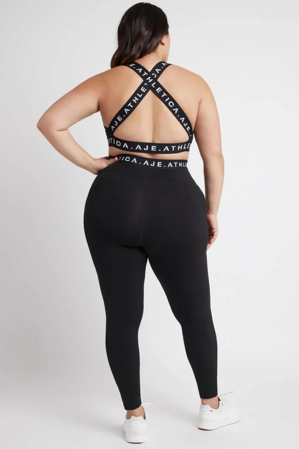 Logotape Laser Cut Full Length Legging 208