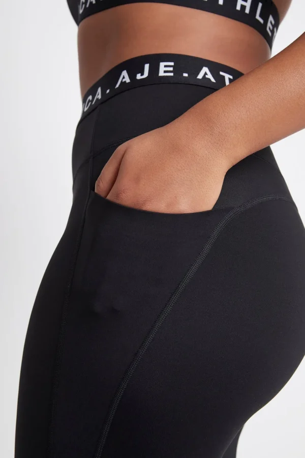 Logotape Laser Cut Full Length Legging 208