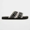 Logotape Shearling Slides 938
