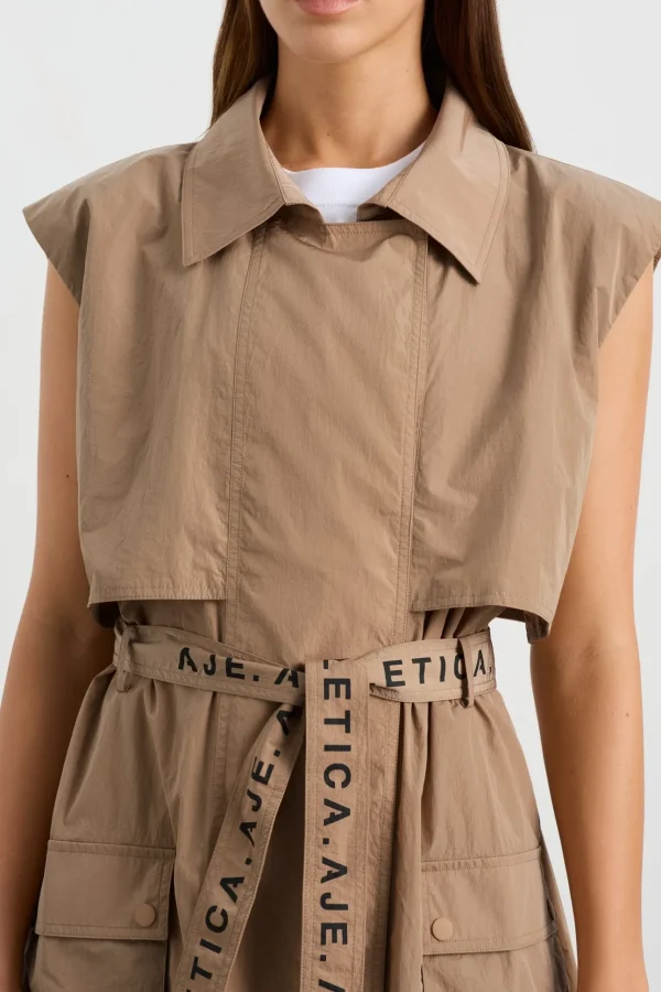 Longline Belted Vest 703