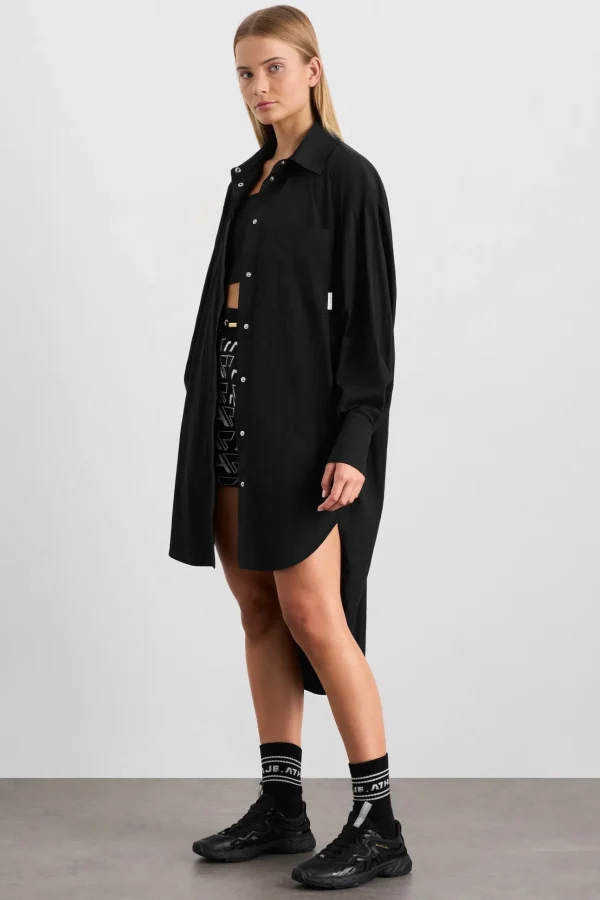 Longline Windbreaker Shirt 438