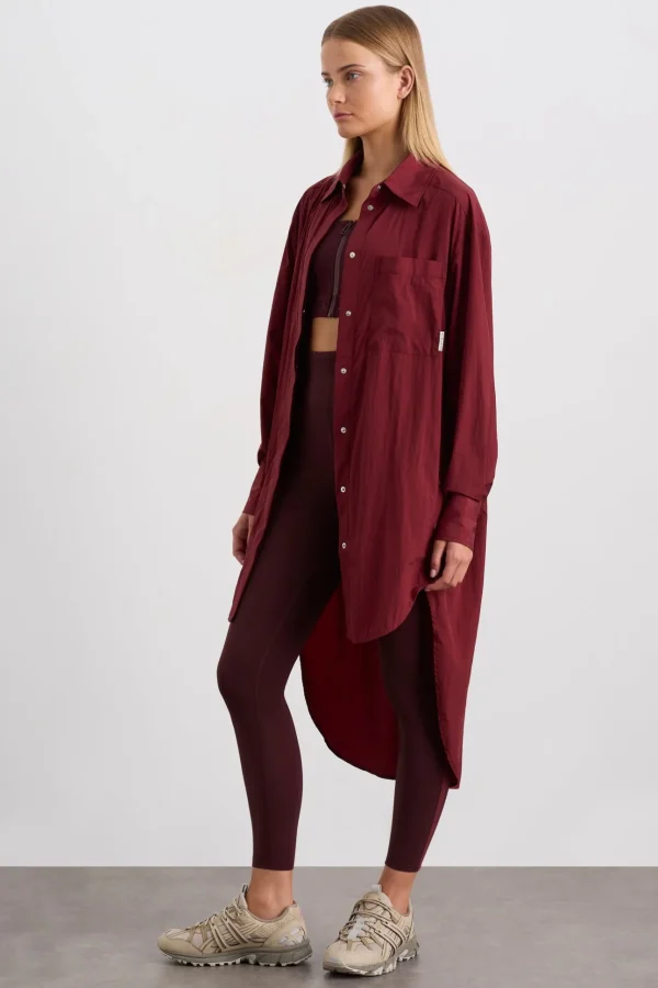 Longline Windbreaker Shirt 438