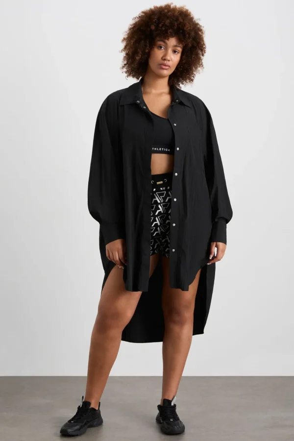 Longline Windbreaker Shirt 438