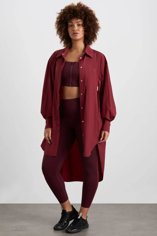 Longline Windbreaker Shirt 438