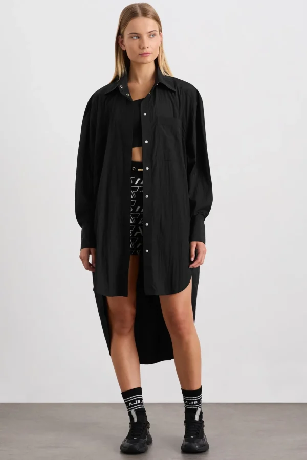 Longline Windbreaker Shirt 438