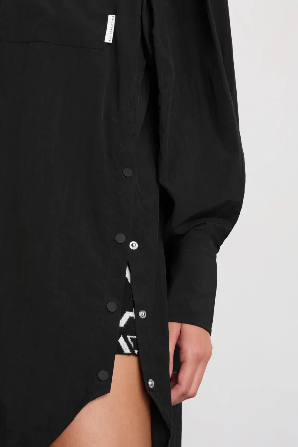 Longline Windbreaker Shirt 438