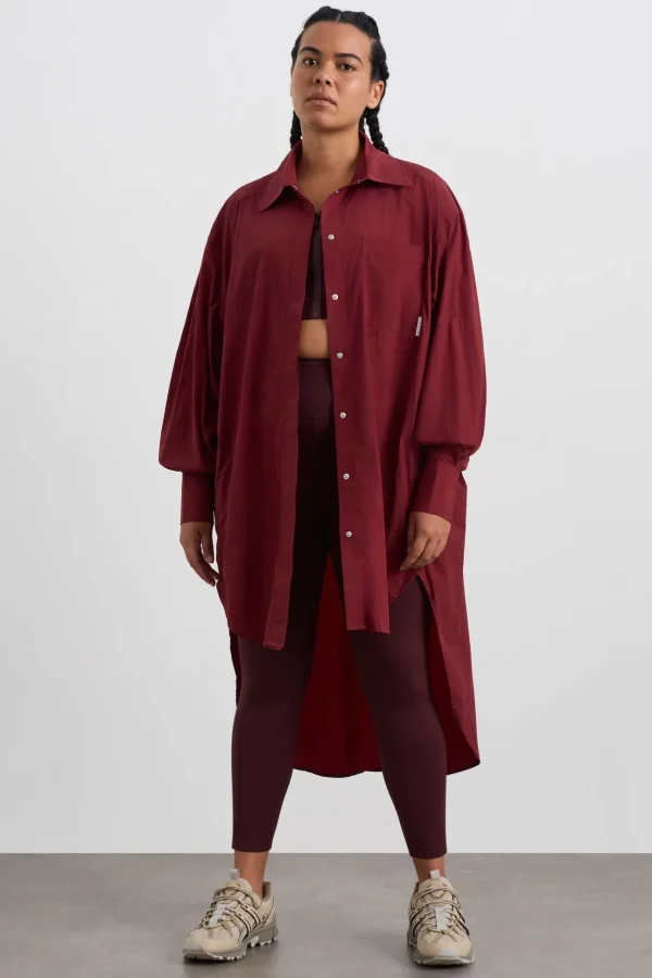 Longline Windbreaker Shirt 438