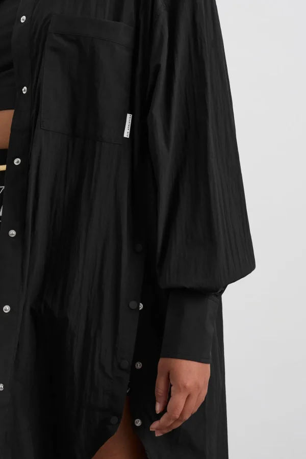 Longline Windbreaker Shirt 438