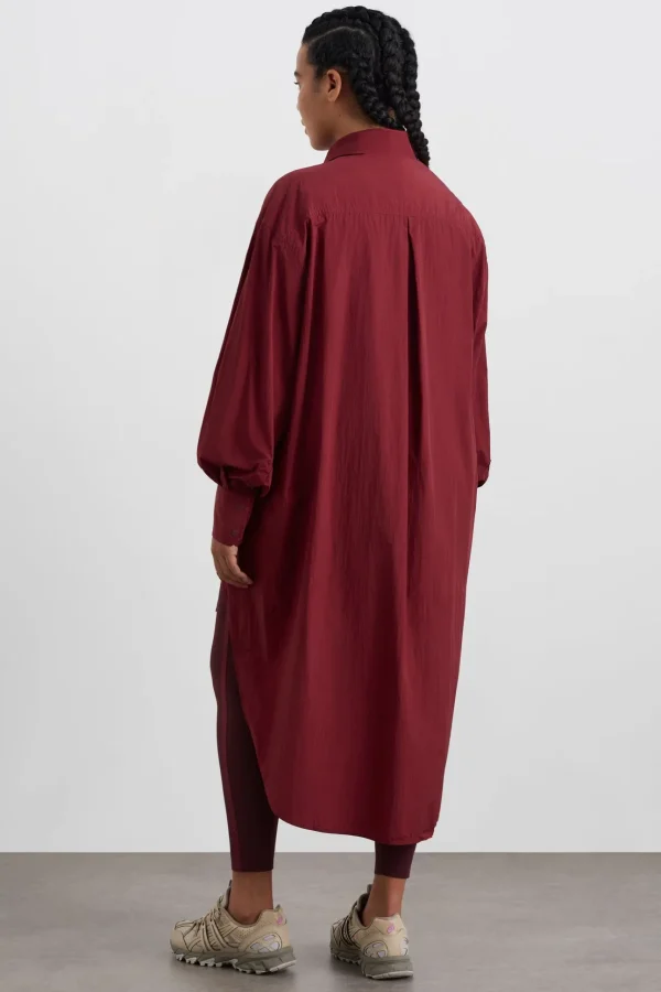 Longline Windbreaker Shirt 438