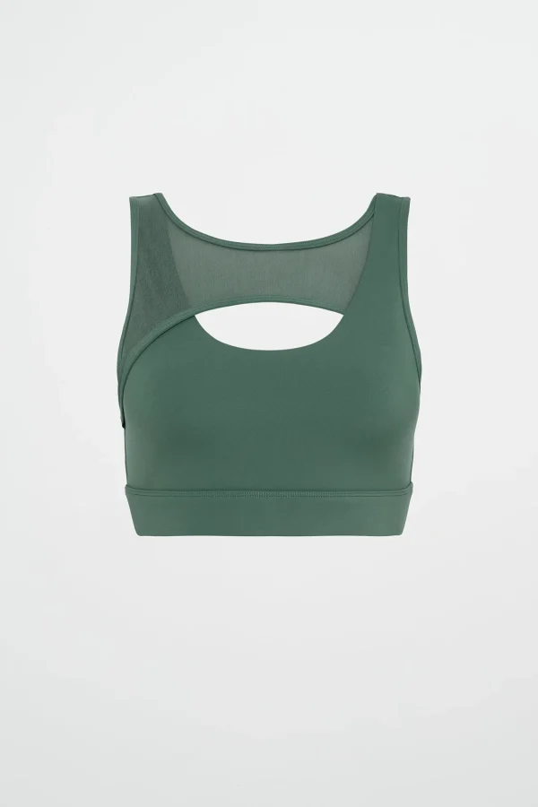 Mesh Keyhole Front Bra 371