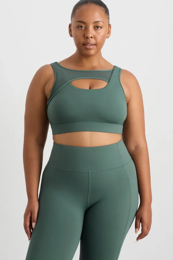 Mesh Keyhole Front Bra 371