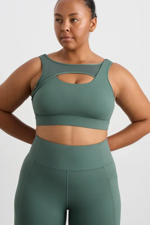 Mesh Keyhole Front Bra 371