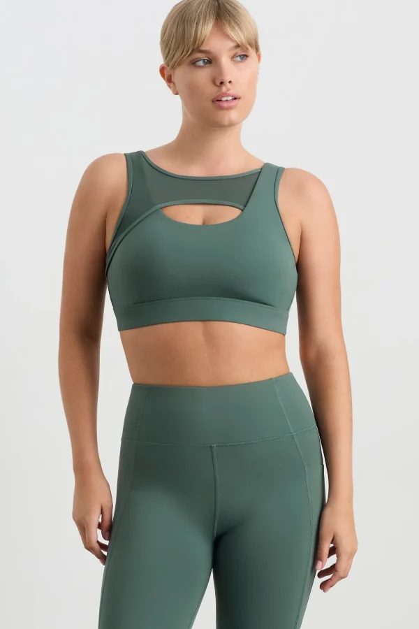 Mesh Keyhole Front Bra 371