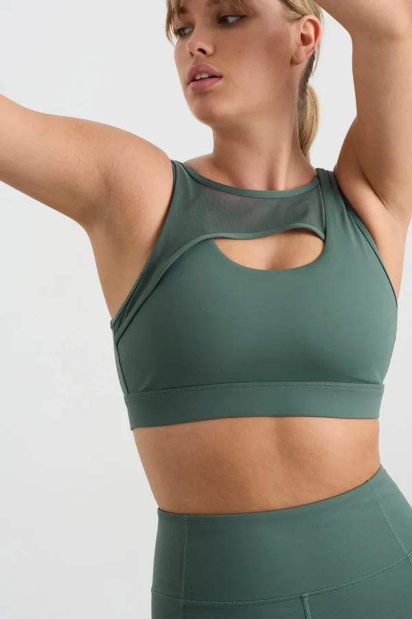 Mesh Keyhole Front Bra 371