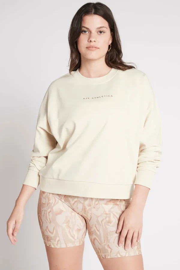 Metallic Signature Logo Crew Jumper 401