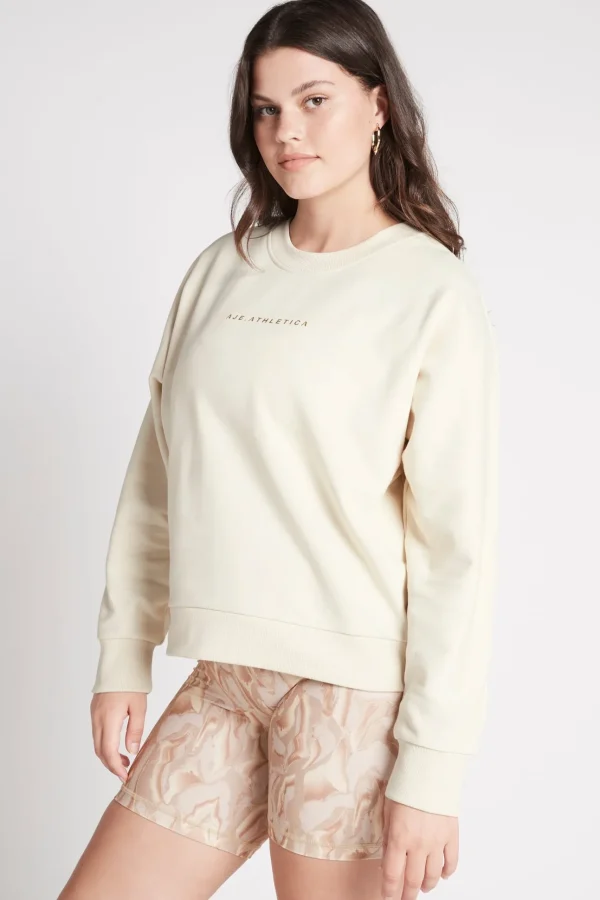 Metallic Signature Logo Crew Jumper 401